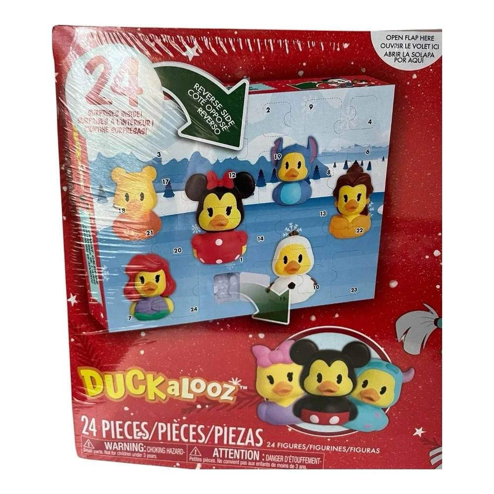 Disney Duckalooz Christmas Advent Calendar 24 Rubber Duck Figures Toy New 2025